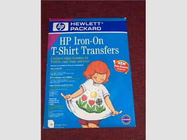 Abbildung: HP Transferpapier zum Aufbügeln auf T-Shirts